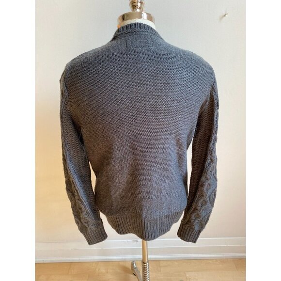 WEATHERPROOF Vintage BNWOT Cable Knit Gray Pullover Sweater Sz Small - Picture 3 of 5